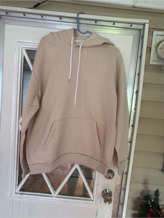 No br Other - Men's Beige Crewneck Hoodie Pullover